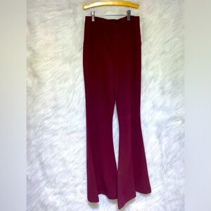 Hippy maroon bell bottom pants flares